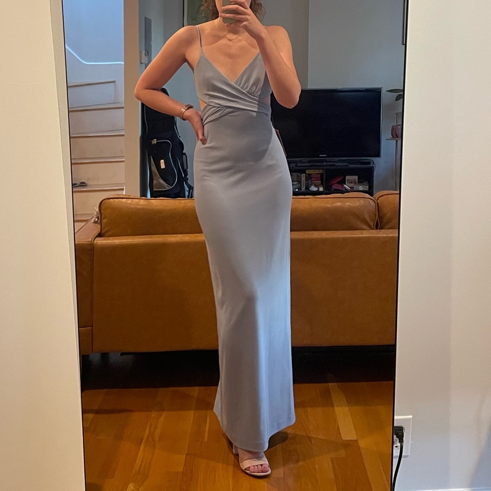 BHLDN Livy Cutout V-Neck Gown